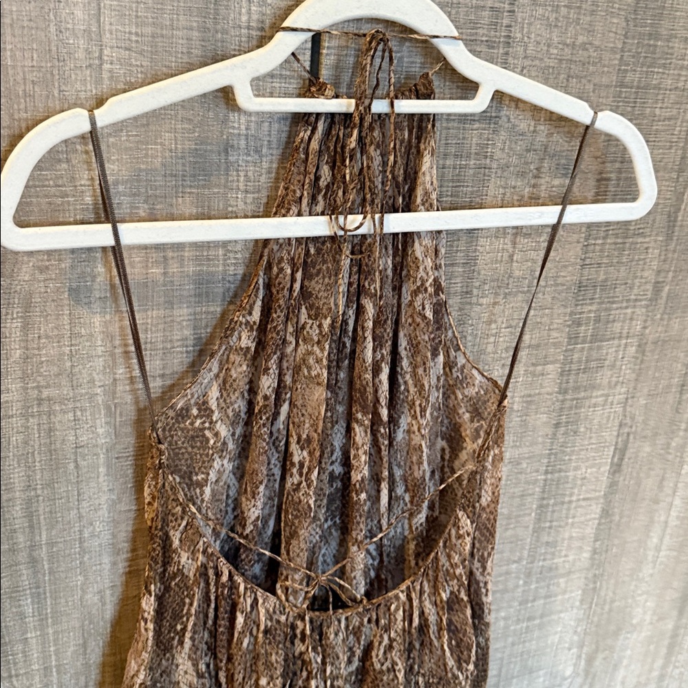 Zara Collection Printed Halter Dress, - Picture 8 of 17
